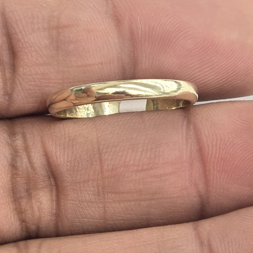 10kt Real Gold Wedding Band Ring Size 10